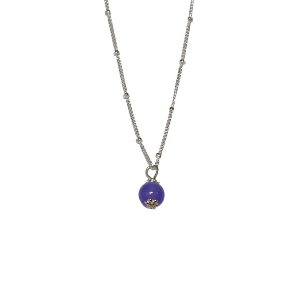 Love Cleo Purple Stone Necklace