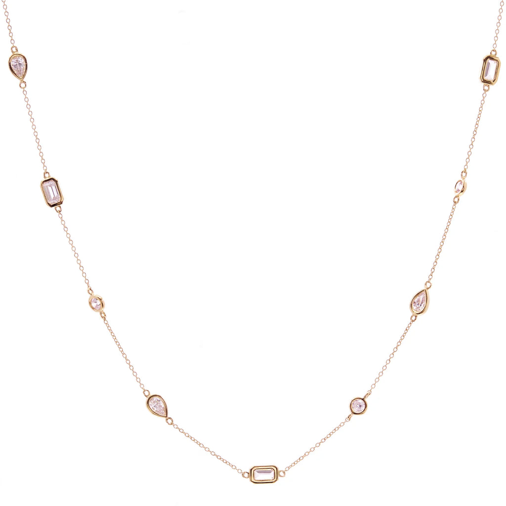 Sybella Electra Gold Multi-Shape Necklace