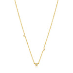 Ania Haie 14kt Gold Triple Natural Diamond Necklace