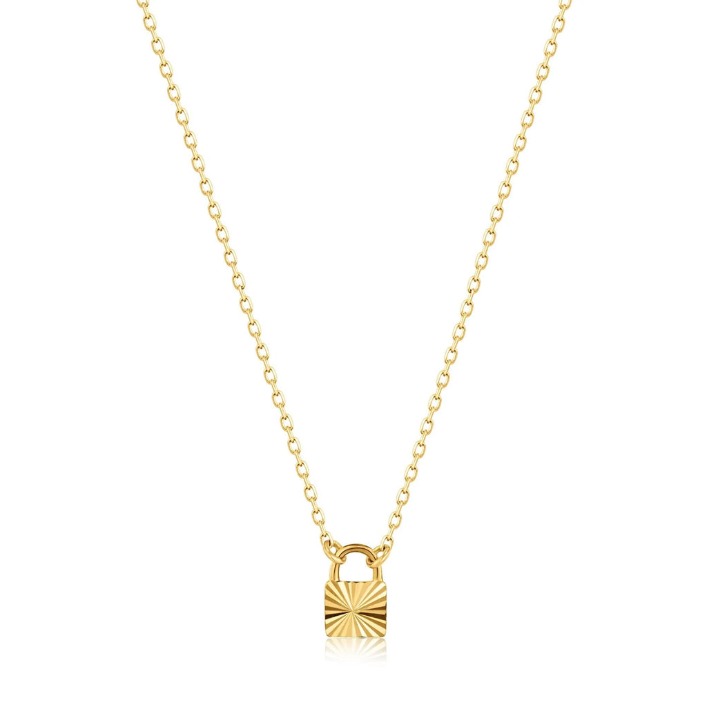 Ania Haie 14kt Gold Padlock Necklace