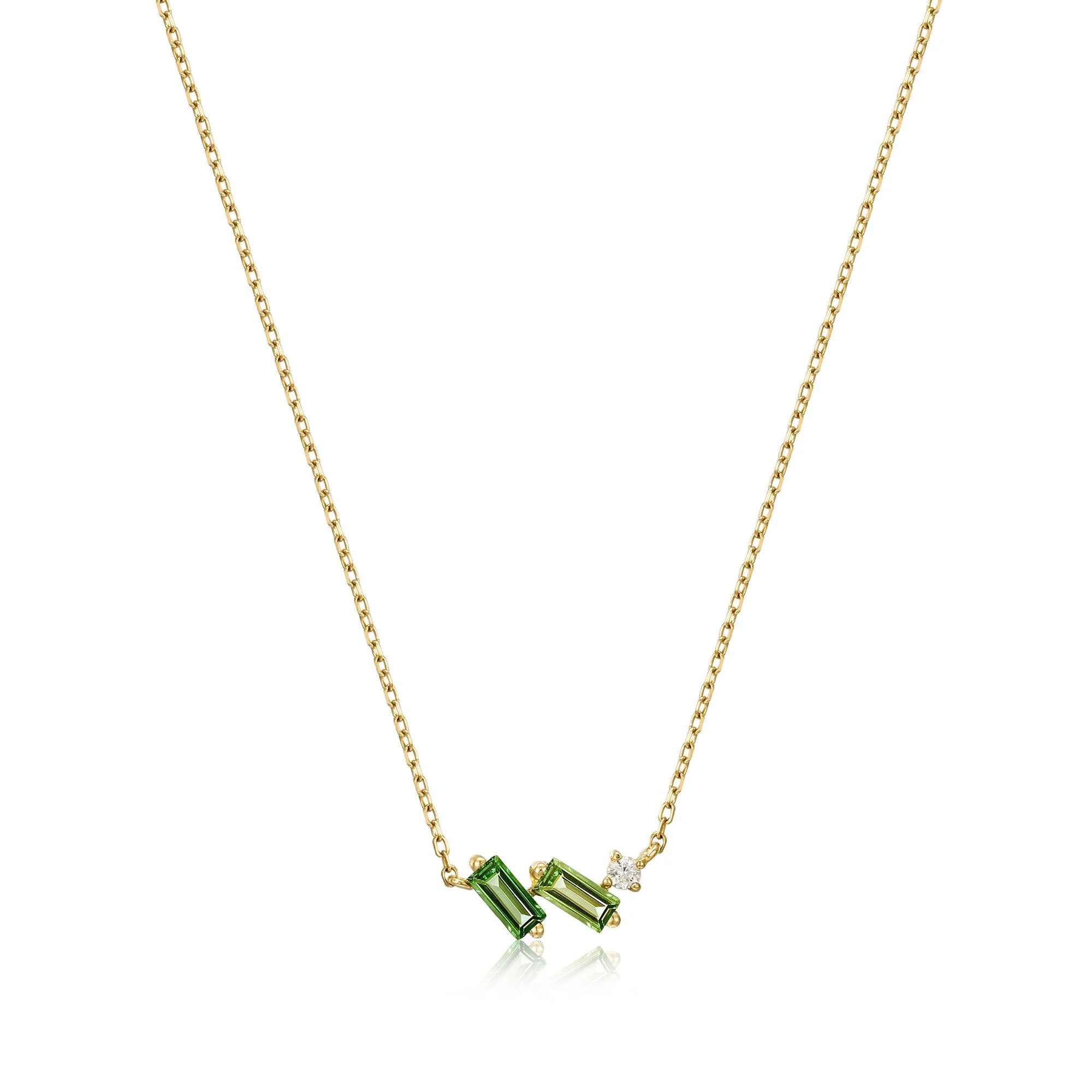 Ania Haie 14kt Gold Tourmaline and White Sapphire Necklace