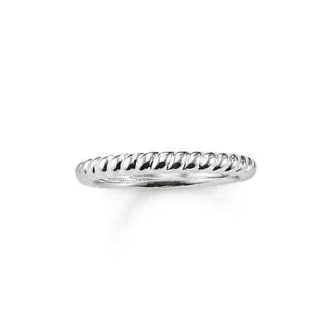 Thomas Sabo Oxidised Twist Silver Ring