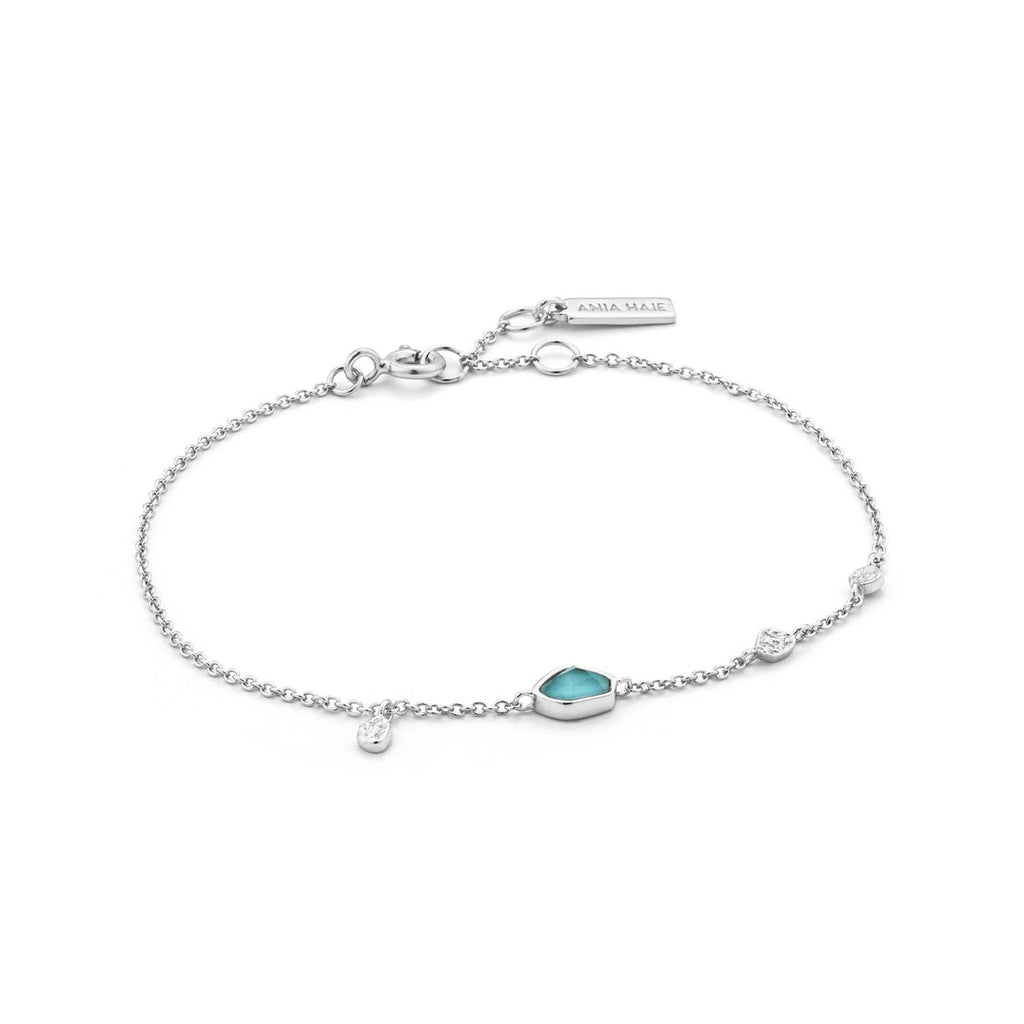 Ania Haie Mineral Turquoise Discs Bracelet 16.5-18.5cm
