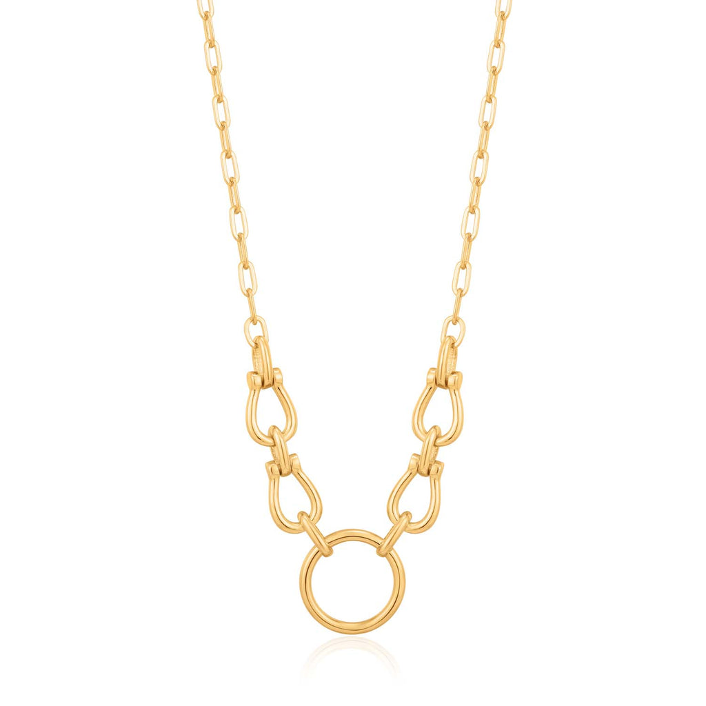Ania Haie Chain Reaction Horseshoe Link Necklace 40.5cm