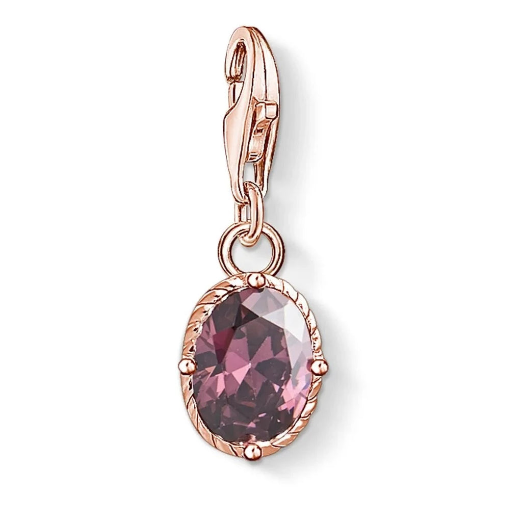 Thomas Sabo Charm Faceted Violet Stone