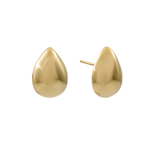 Sybella Andrea Gold Plated Tear Drop Stud Earrings