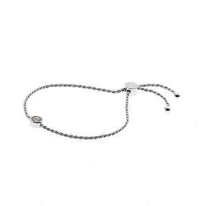 Sybella Arki Adjustable Silver Rope Bracelet