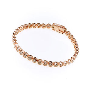 Sybella Elle Rose Gold Tennis Bracelet