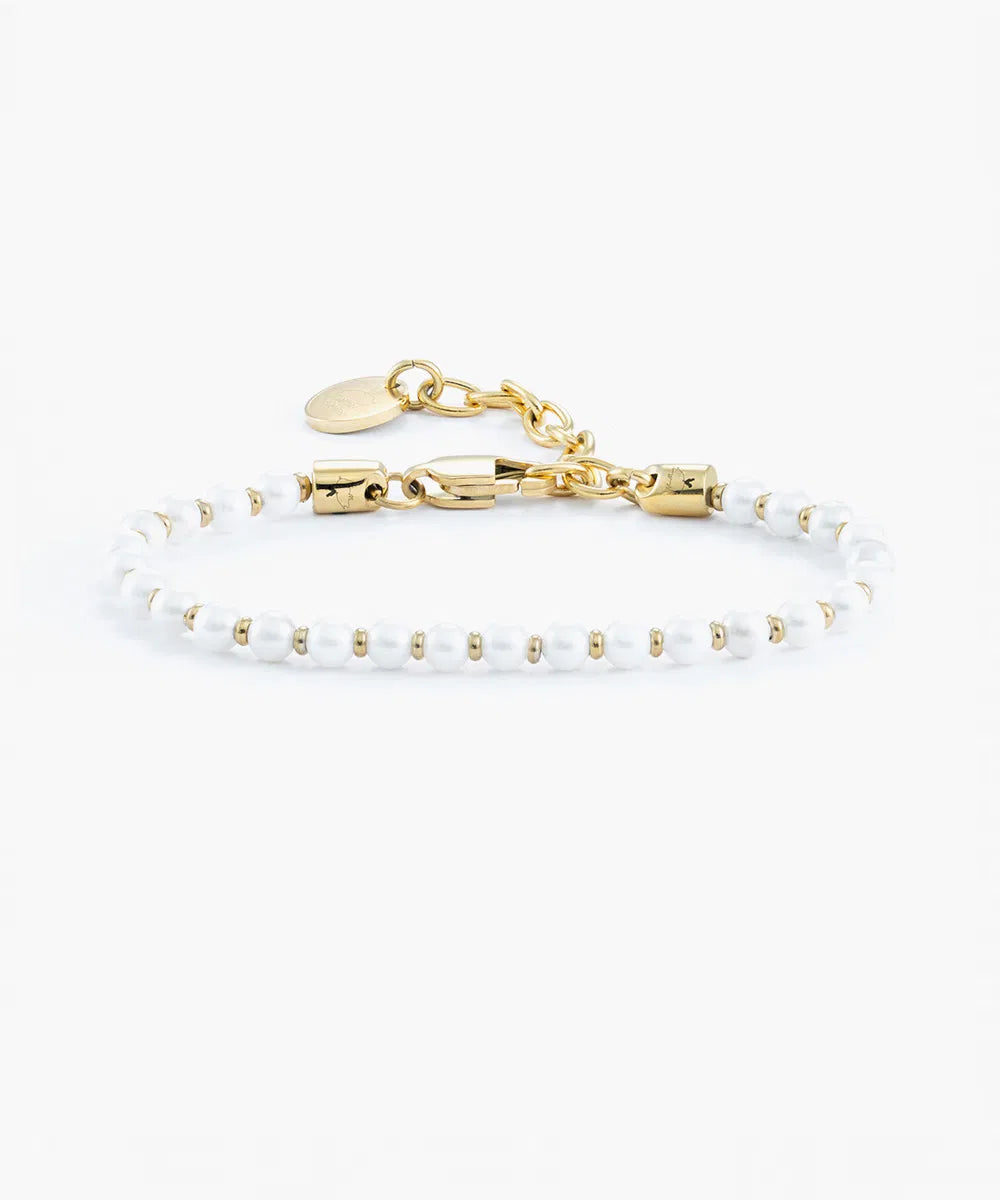 Pig & Hen Womens Brontide 4mm Pearl Gold