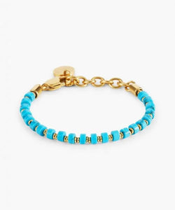 Pig & Hen Ladies Brontide Shiny Turquoise Gold