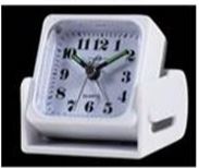 Adina White Travel Alarm Clock