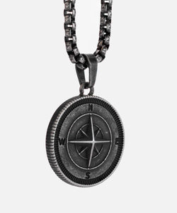 Pig & Hen Compass Rose Vintage Necklace