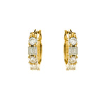 Sybella Amore Gold Cubic Zirconia Hoop Earrings