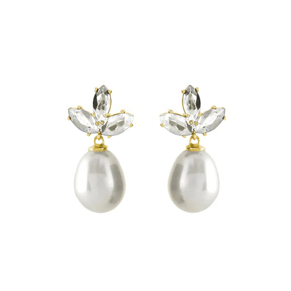 Sybella Lara Gold & Freshwater Pearl Earrings