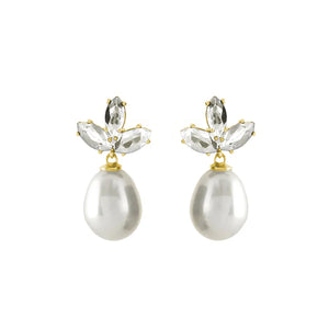 Sybella Lara Gold & Freshwater Pearl Earrings