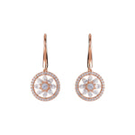 Sybella Lucia Rose Gold Hook Earrings