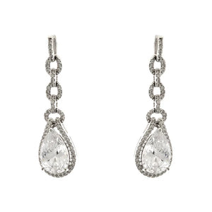 Sybella Prudence Pear Shaped Drop Chandelier Earrings