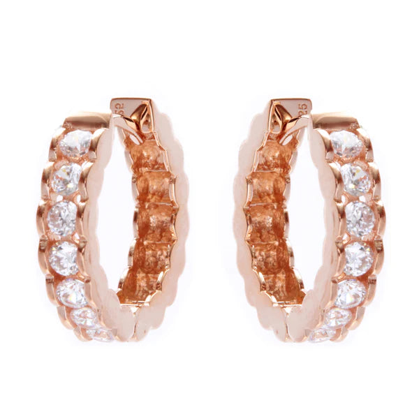 Sybella Harper Rose Gold Hoop Earrings