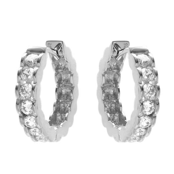 Sybella Harper Silver Hoop Earrings