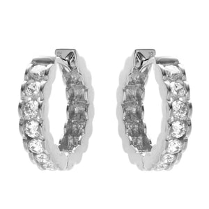 Sybella Harper Silver Hoop Earrings