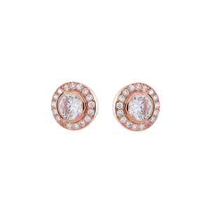 Sybella Isobel Rose Gold Stud Earrings