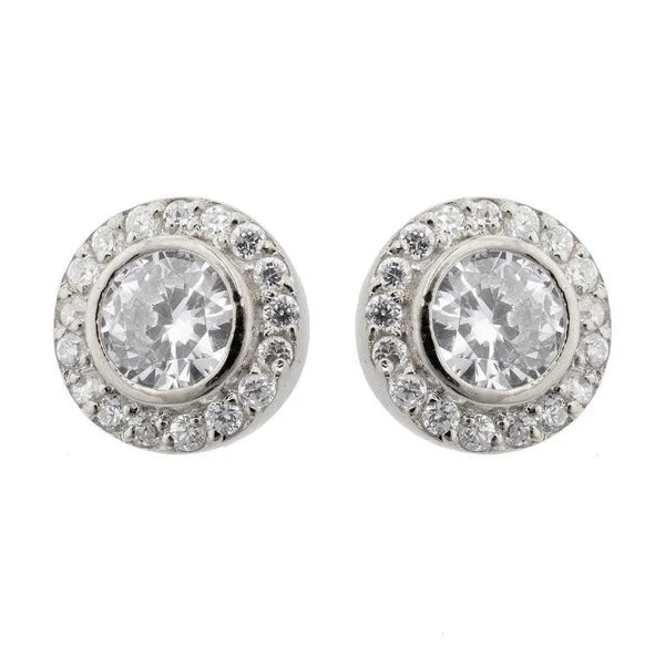 Sybella Isobel Silver Stud Earrings