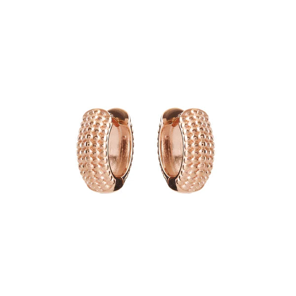 Sybella Lucy Rose Gold Dot Hoop Earrings