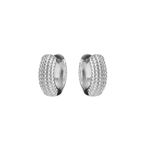 Sybella Lucy Silver Dot Hoop Earrings