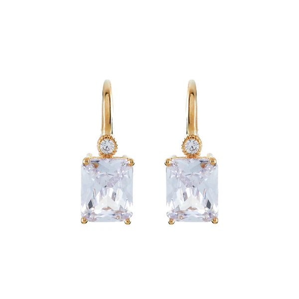 Sybella Camilla Baguette Gold Earrings