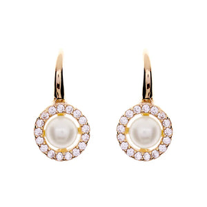 Sybella Grace Gold Pearl Hook Earrings