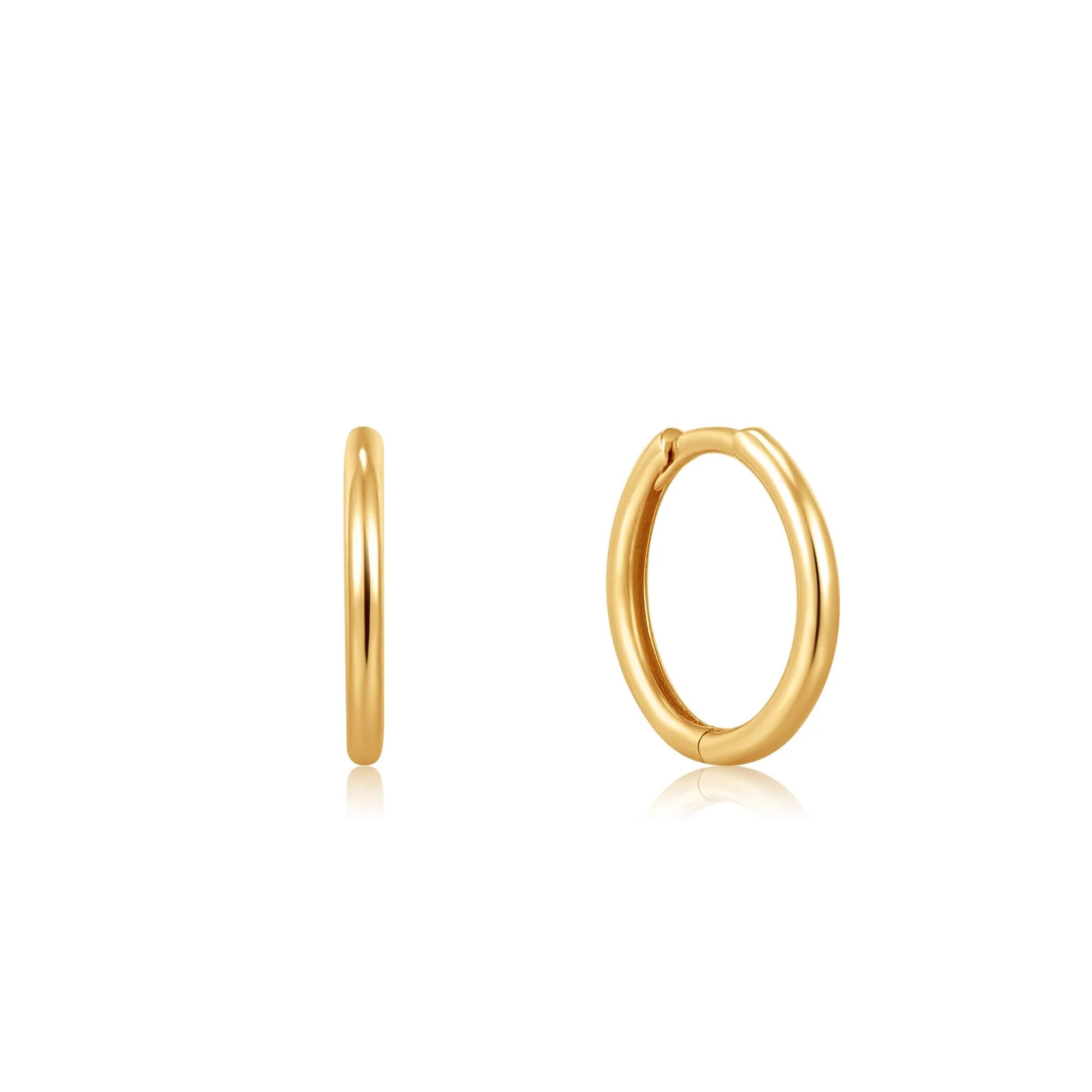 Ania Haie 14kt Gold Huggie Hoop Earrings