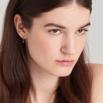 Ania Haie 14kt Gold Natural Diamond Drop Huggie Hoop Earrings