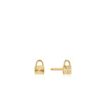 Ania Haie 14kt Gold Padlock Stud Earrings