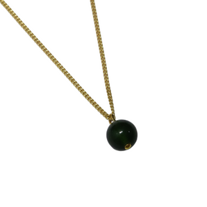 Love Cleo Green Chalcedony Necklacle