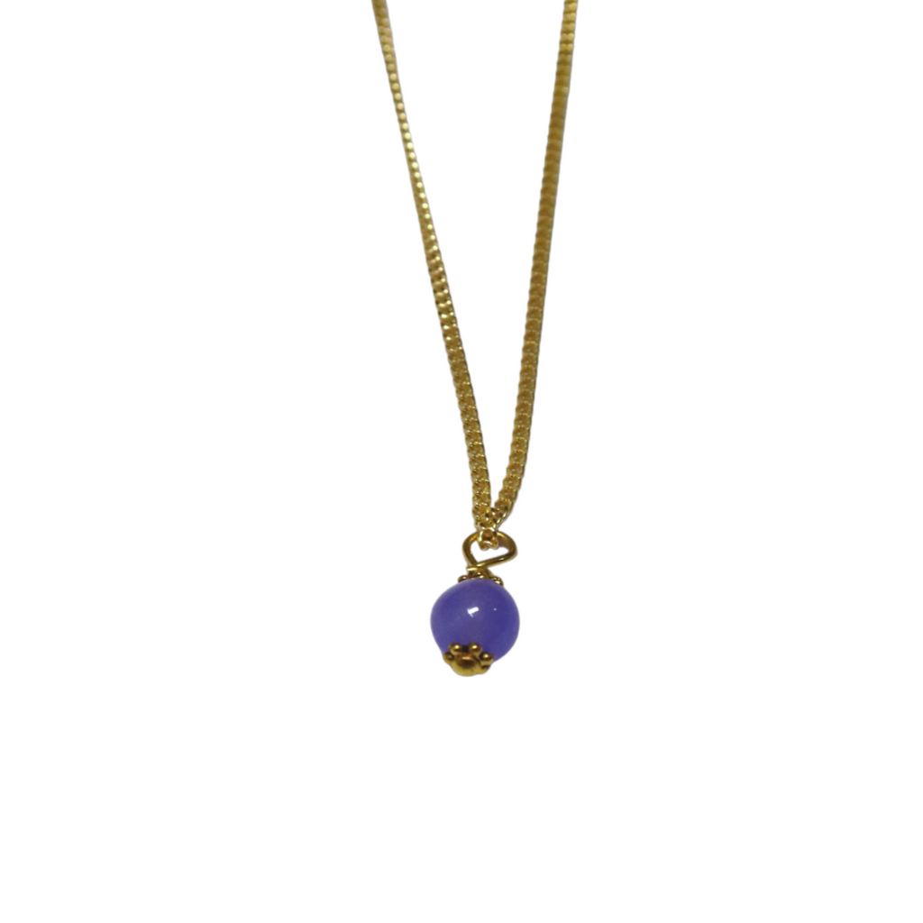 Love Cleo Purple Stone Necklace