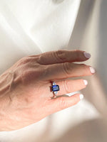 Sybella Paris Blue Baguette Ring