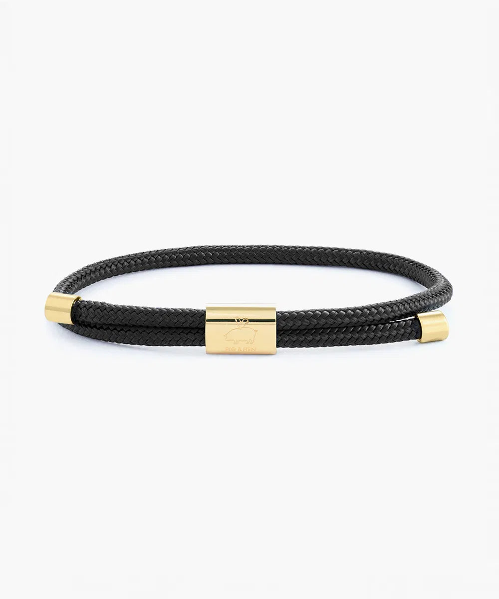 Pig & Hen Lewis Bracelet Black