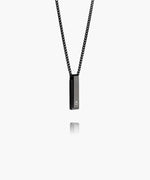 Pig & Hen Monolith Black Agate Necklace