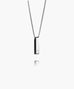 Pig & Hen Monolith Black Agate Necklace