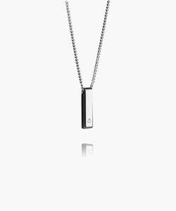 Pig & Hen Monolith Black Agate Necklace
