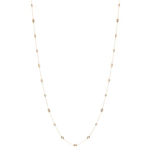 Sybella Electra Long Gold Multi-Shape Necklace