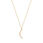 Ania Haie 14kt Gold Stargazer Natural Diamond Moon Necklace