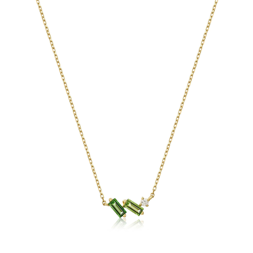 Ania Haie 14kt Gold Tourmaline and White Sapphire Necklace