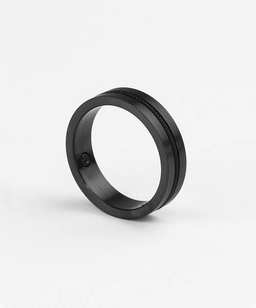 Pig & Hen Navarch Ring Black 6mm