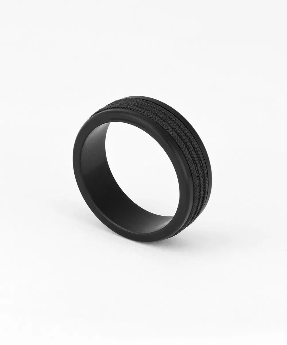 Pig & Hen Navarch Ring Black 8mm