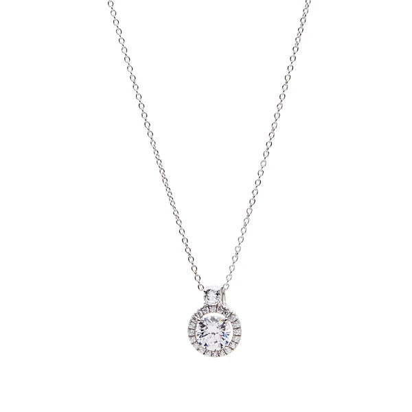 Sybella Anne Silver Cubic Zirconia Micro Pendant