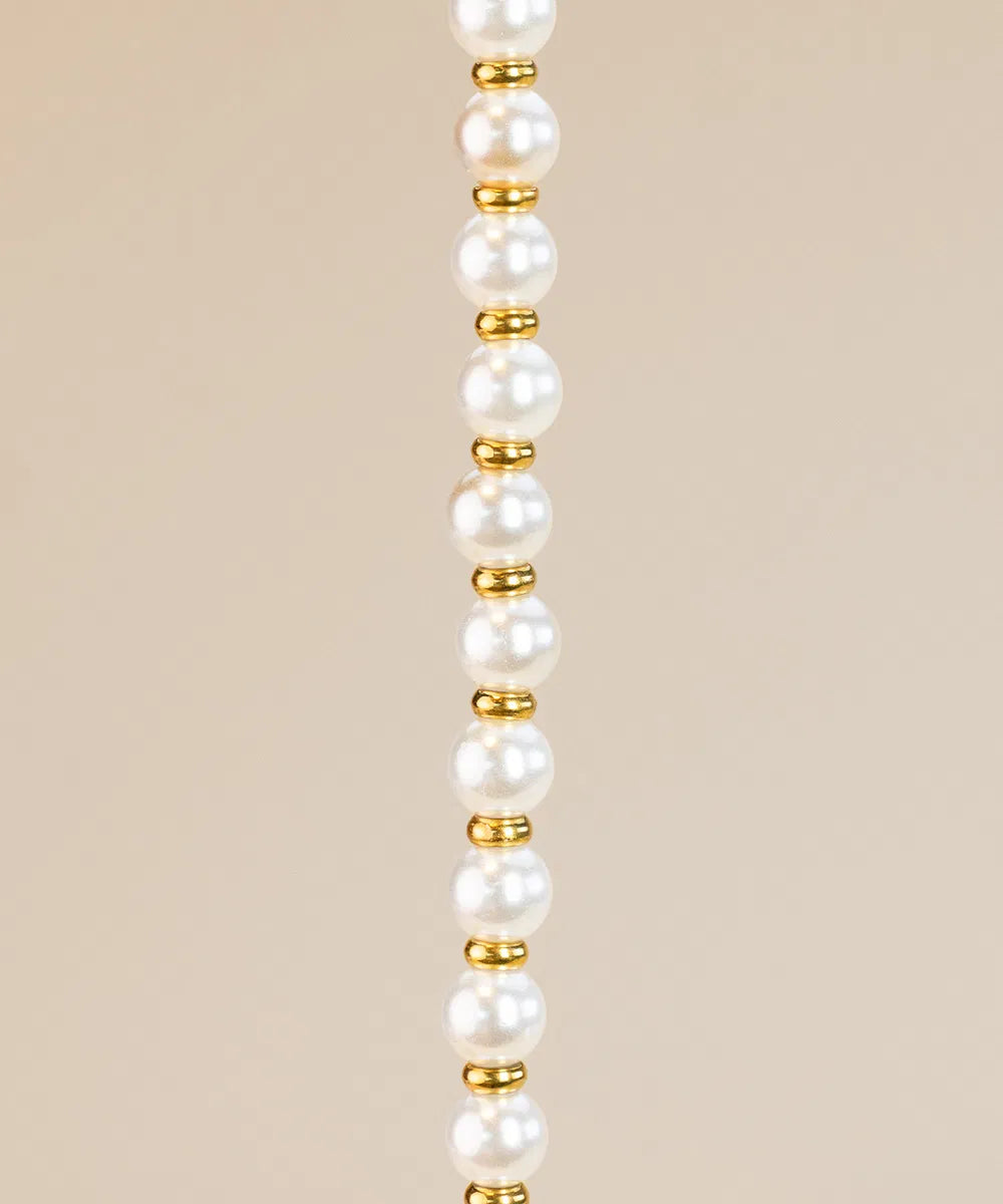 Pig & Hen Womens Brontide 4mm Pearl Gold