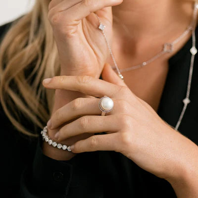 Sybella Lila Pearl Ring