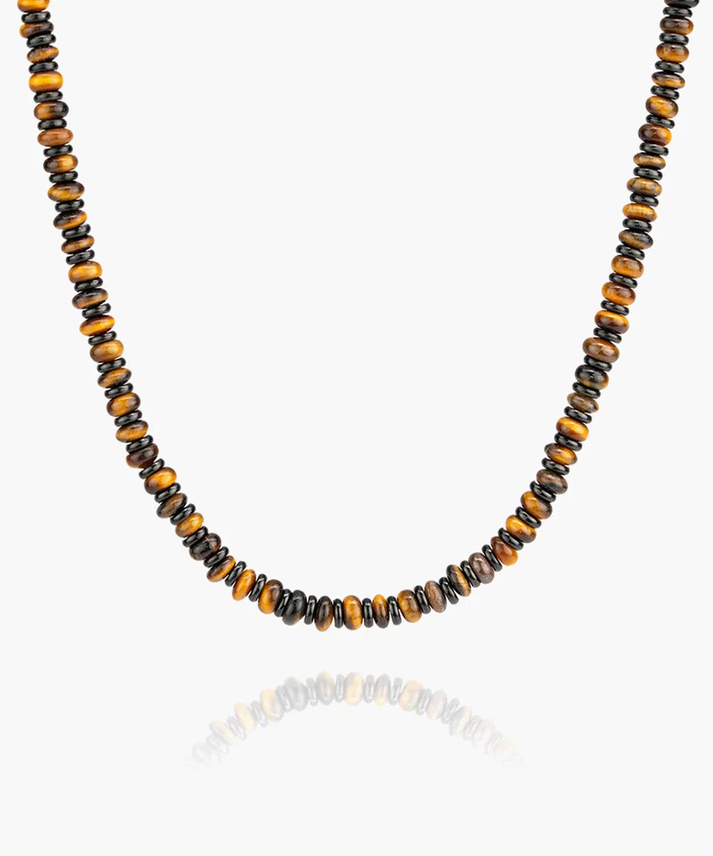 Pig & Hen Brontide Tiger Eye Necklace