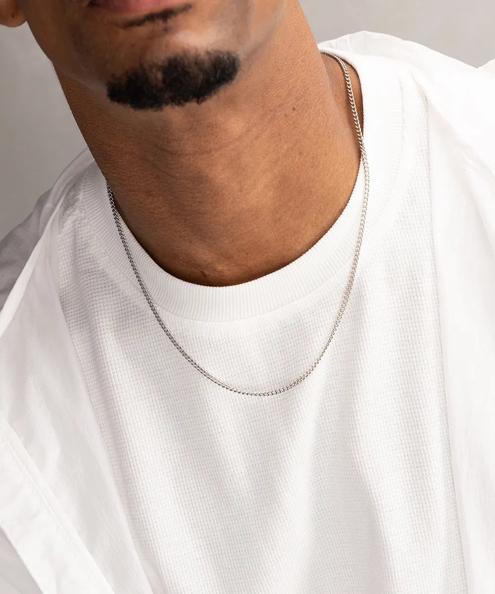 Pig & Hen Boxchain Silver Necklace